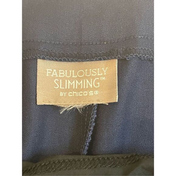 Chico’s fabulously slimming pants navy blue size small - Picture 6 of 6